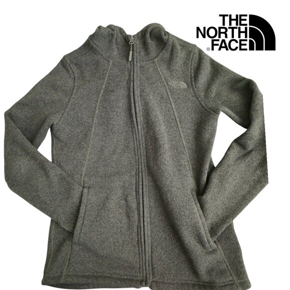The North Face Women's Jacket Coat Crescent Full Zip Grey Heather Size Small - Picture 1 of 4
